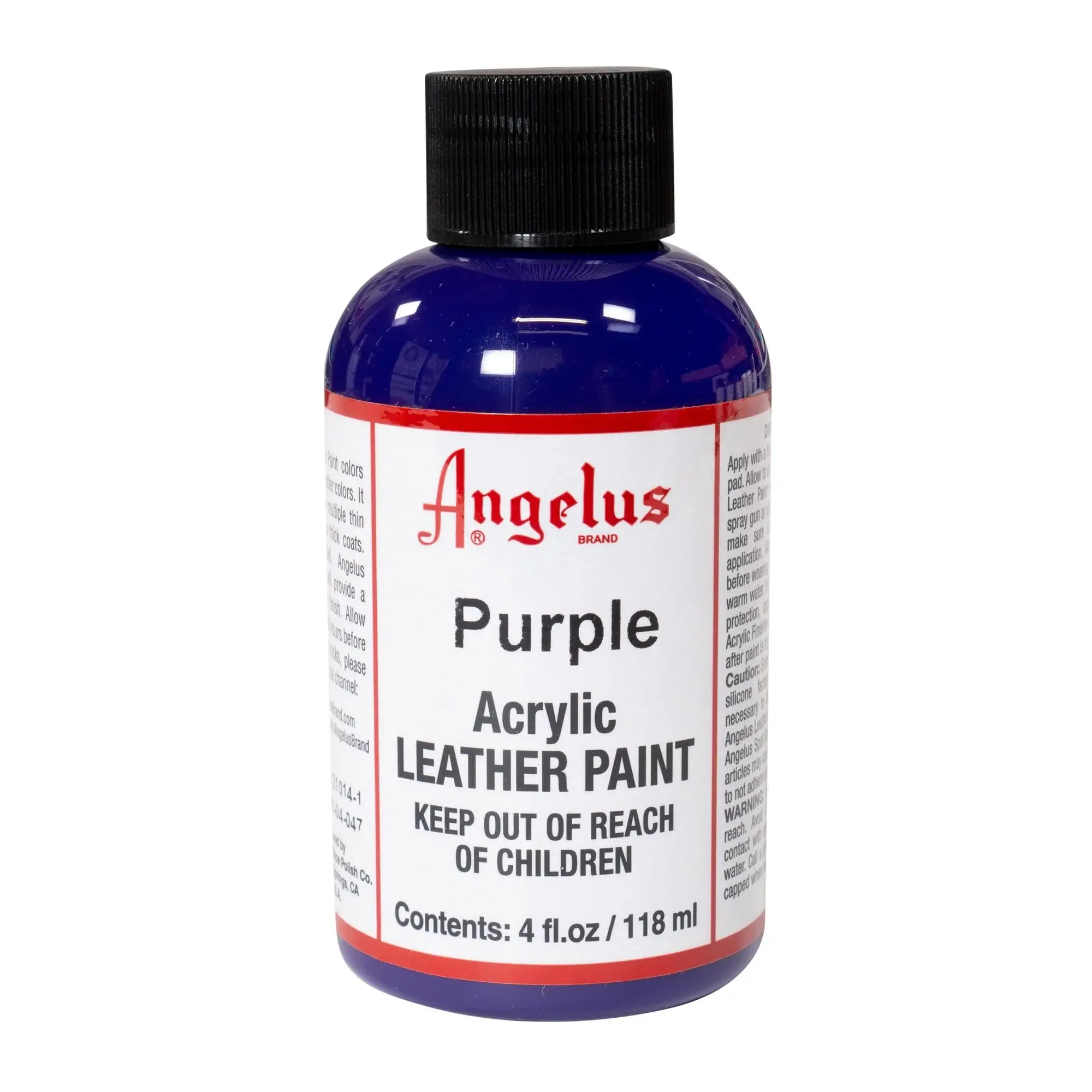 ANGELUS PURPLE ACRYLIC PAINT 4 FL. OZ