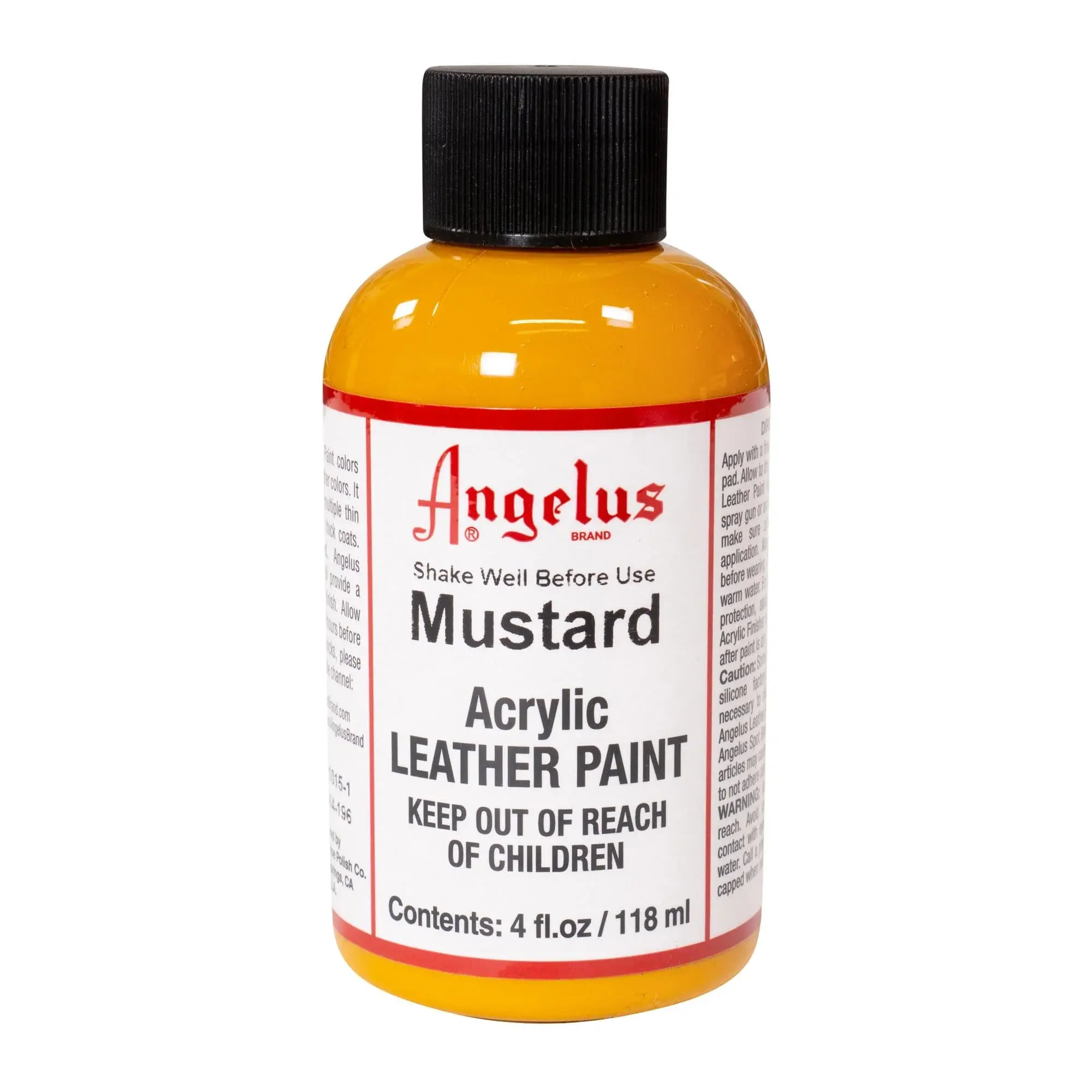 ANGELUS MUSTARD ACRYLIC PAINT 4 FL. OZ