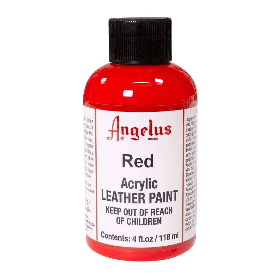 ANGELUS RED ACRYLIC PAINT 4 FL. OZ