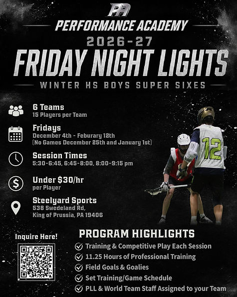 Friday Night Lights HS Boys Super Sixes Flyer