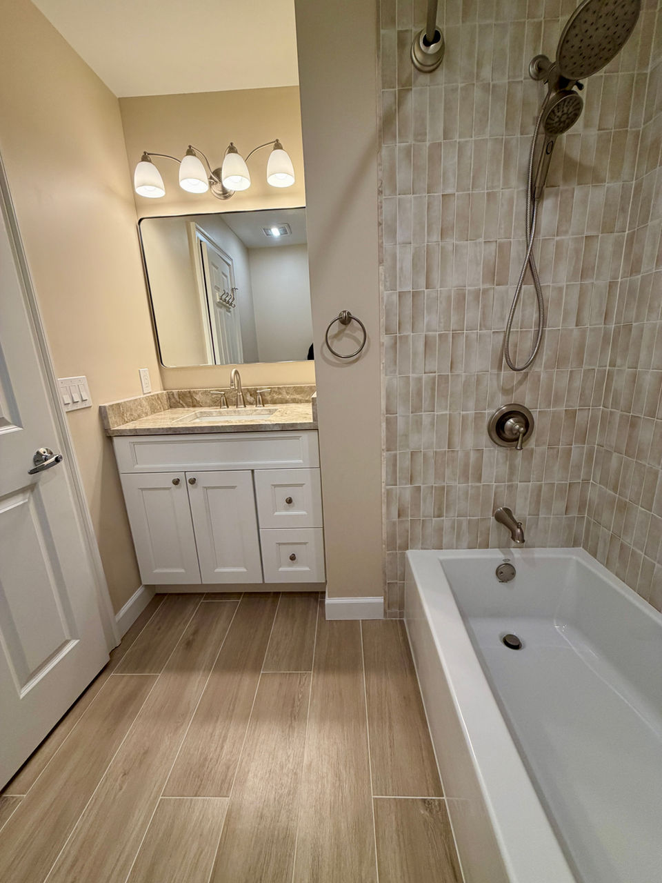 Warm Hall Bath Remodel | Danbury, CT