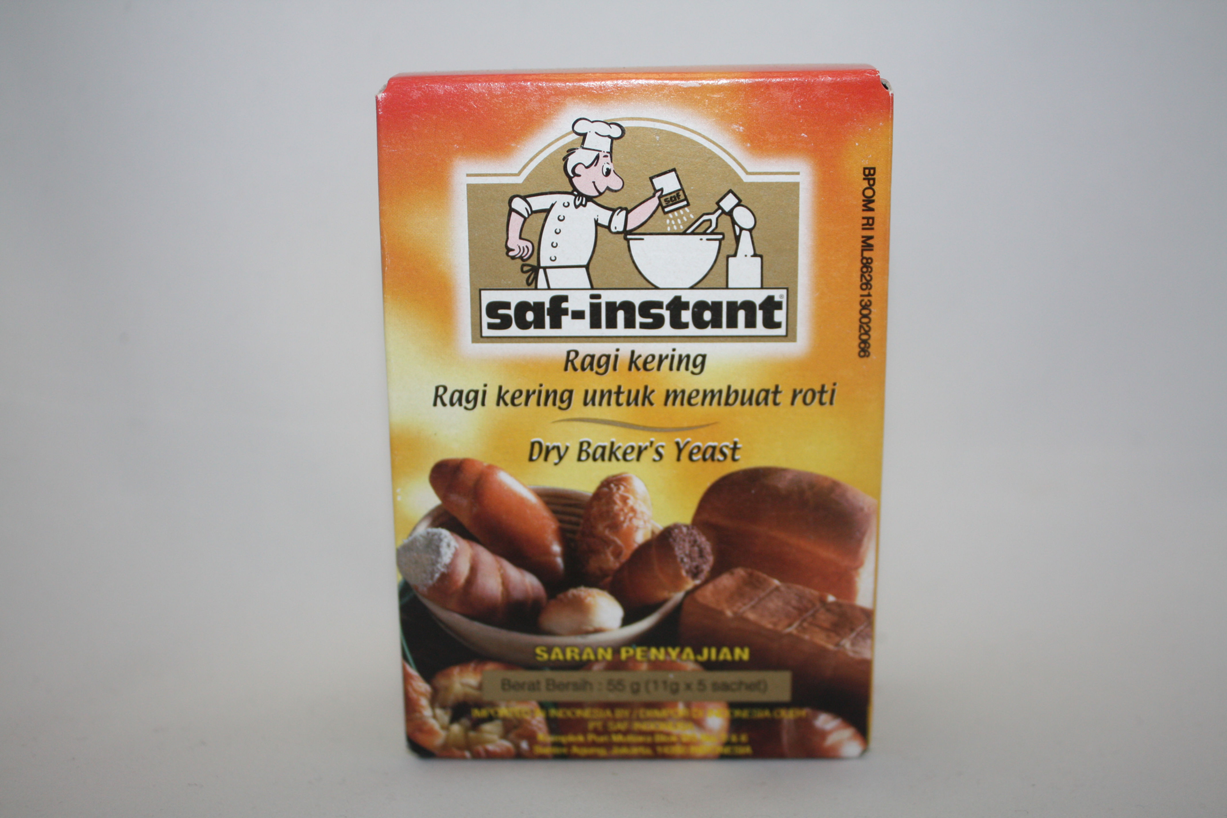 Baker's Yeast SAF INSTANT 60 x 5 sachet