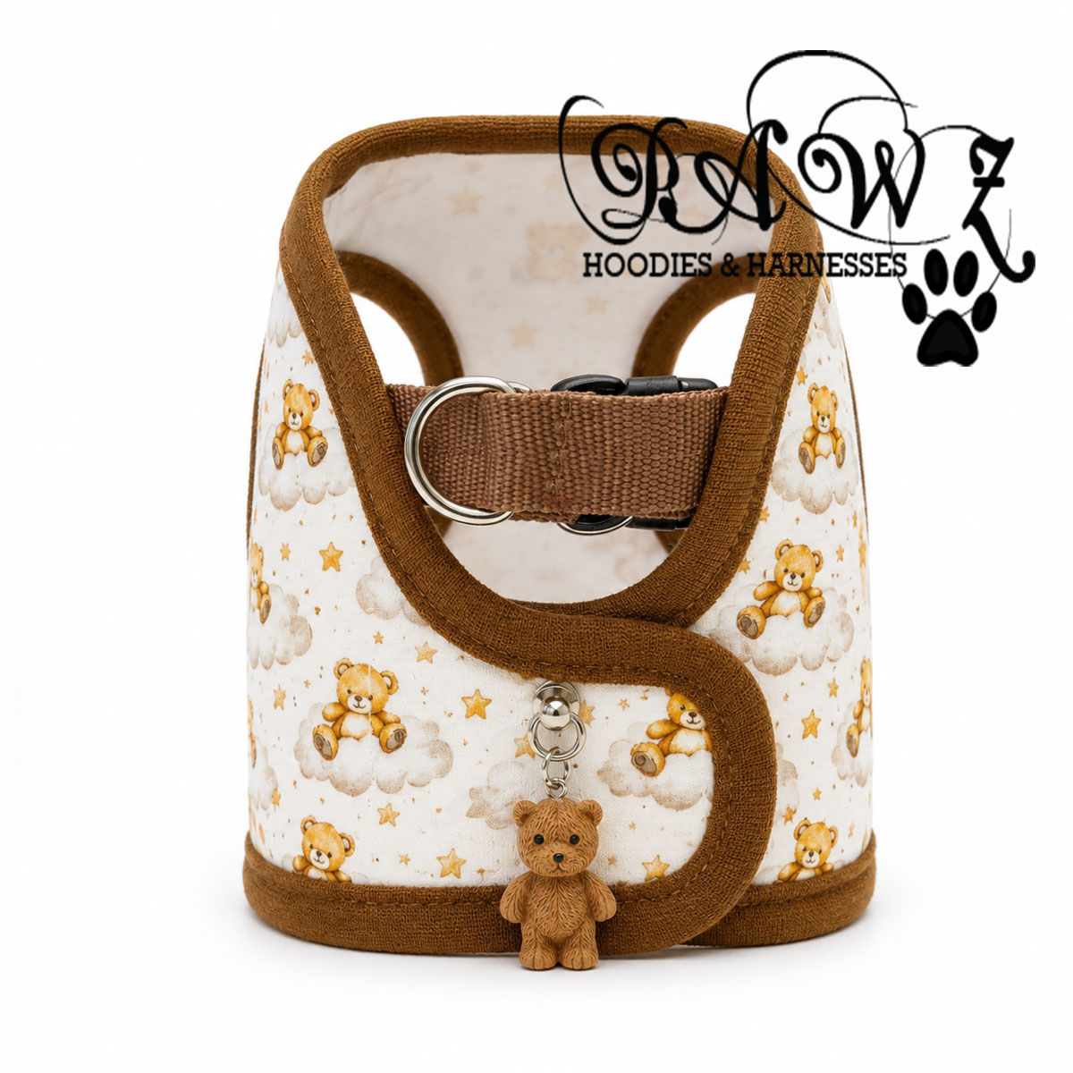 Personalized Dreamtime Teddy Step in Harness for Him