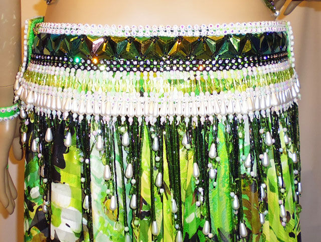 サムネイル： 送料無料！【ベリーダンス衣装 フルセット】ターキッシュ・デライト☆SAN☆シャン_グリーンパラダイス