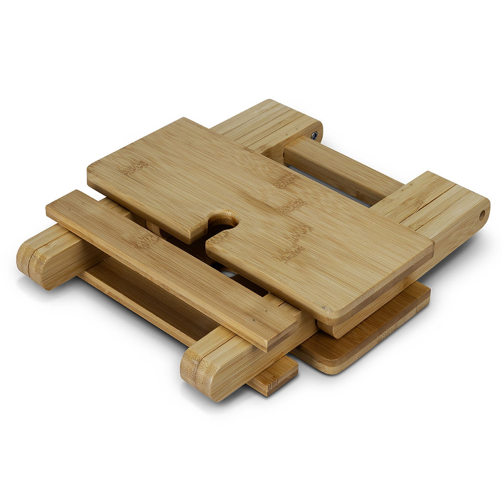 Thumbnail: NATURA Bamboo Folding Wine Table