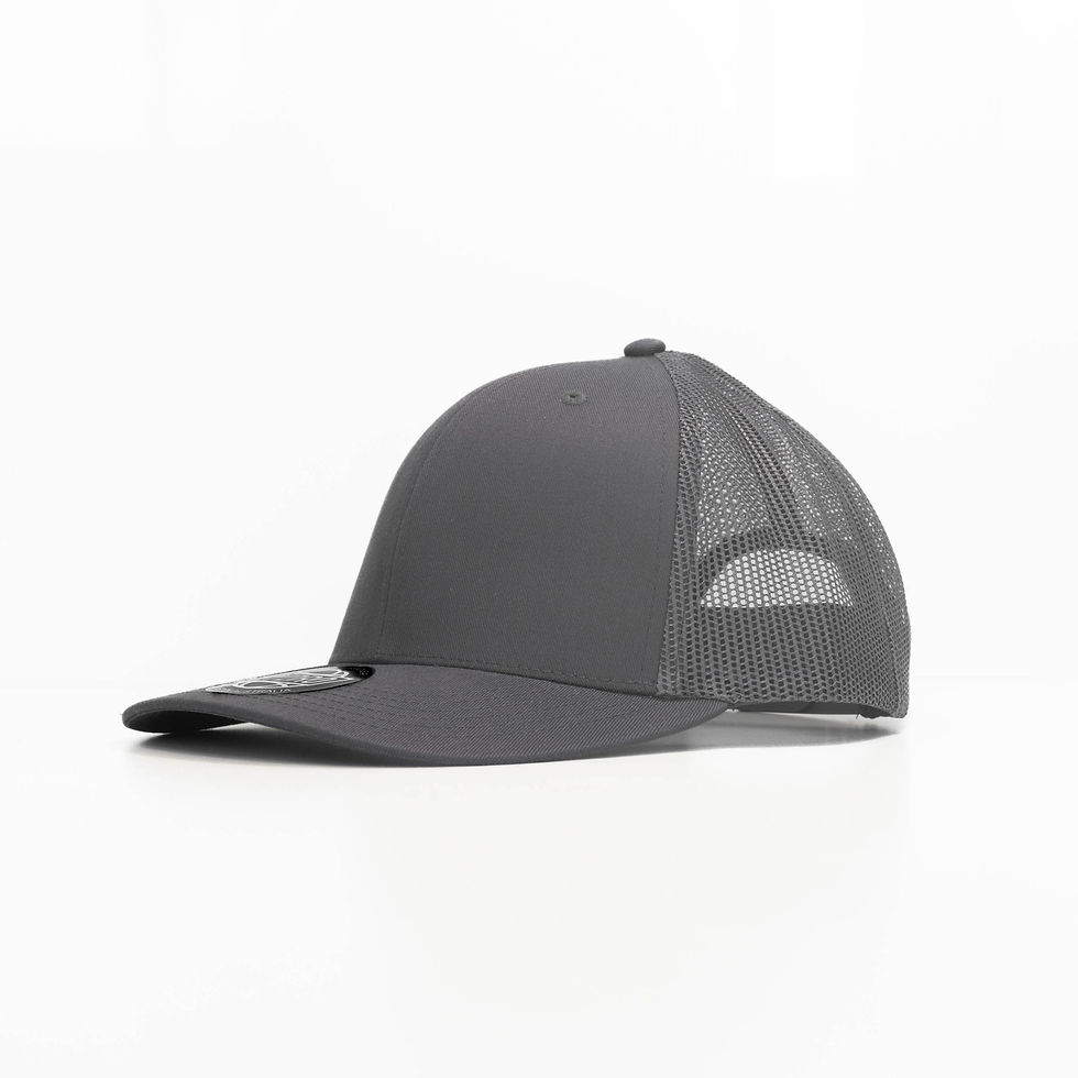 Thumbnail: Woody 6 Panel PolyCotton Trucker Cap with Mesh Back