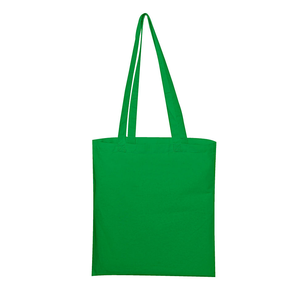 Thumbnail: Boston Long Handle Coloured Calico Bag