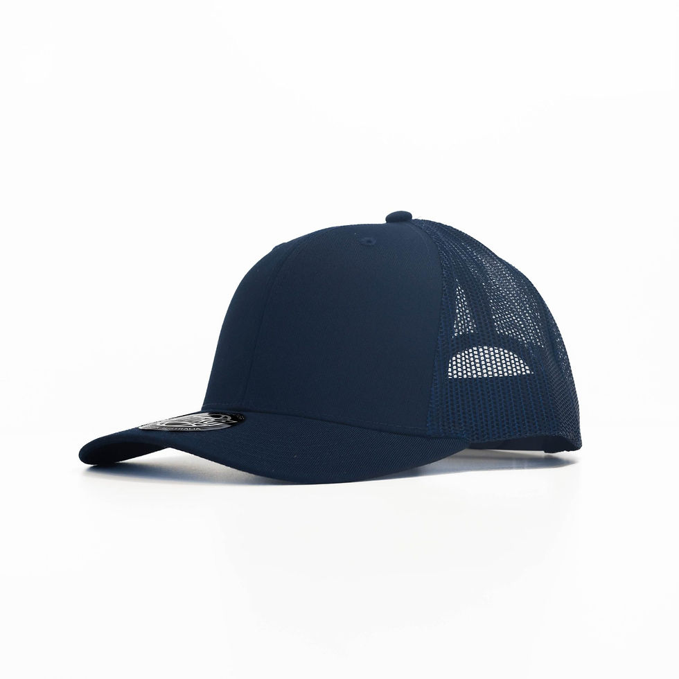 Thumbnail: Woody 6 Panel PolyCotton Trucker Cap with Mesh Back