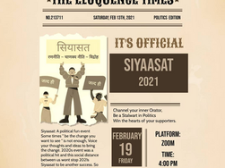 Siyaasat 2021: UPG Eloquence’s Flagship Event