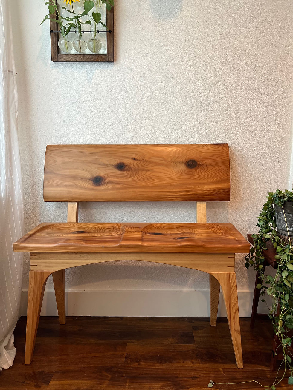 Cedar and Hickory Bench
