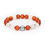 Thumbnail: Rocksology Women's Aries Zodiac Bracelet - Carnelian & Moonstone