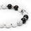 Thumbnail: Rocksology Men's Gemini Zodiac Bracelet - Howlite & Black Tourmaline