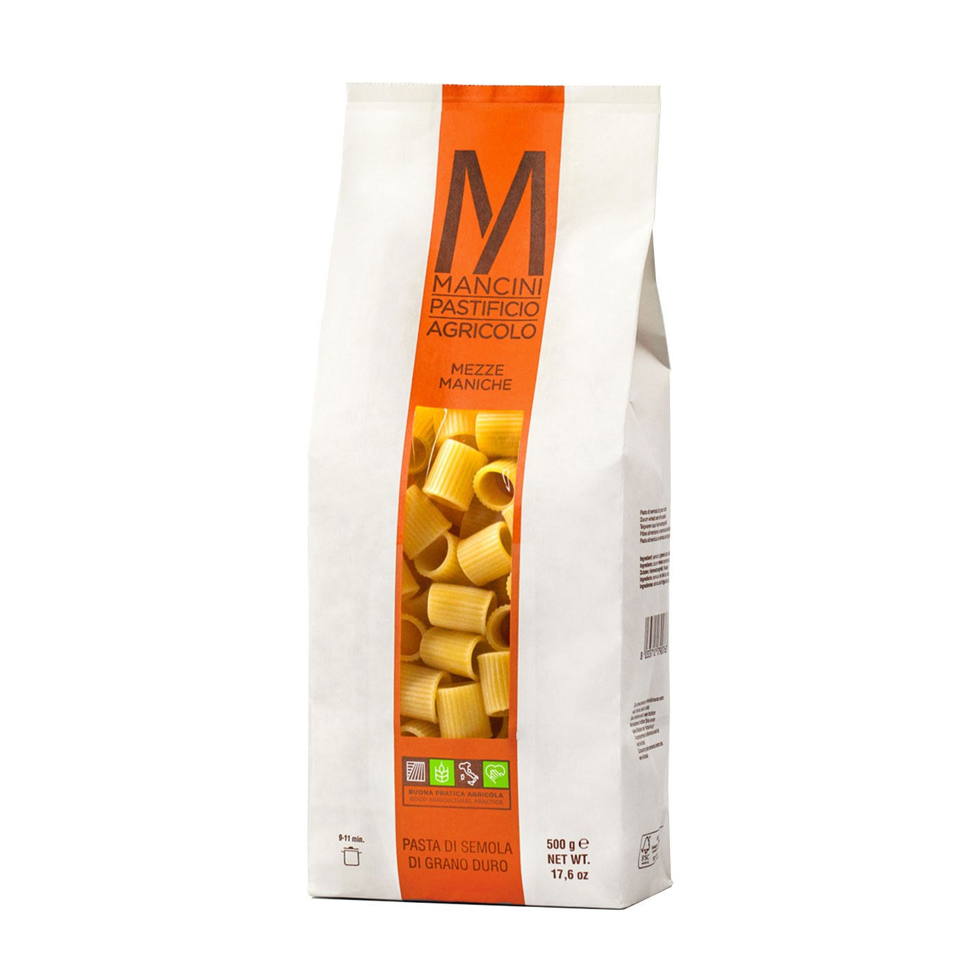 Mancini Mezze Maniche Pasta