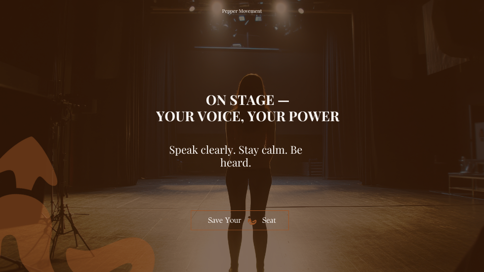 YOUR VOICE, YOUR POWER - Speak clearly. Stay calm. Be heard.