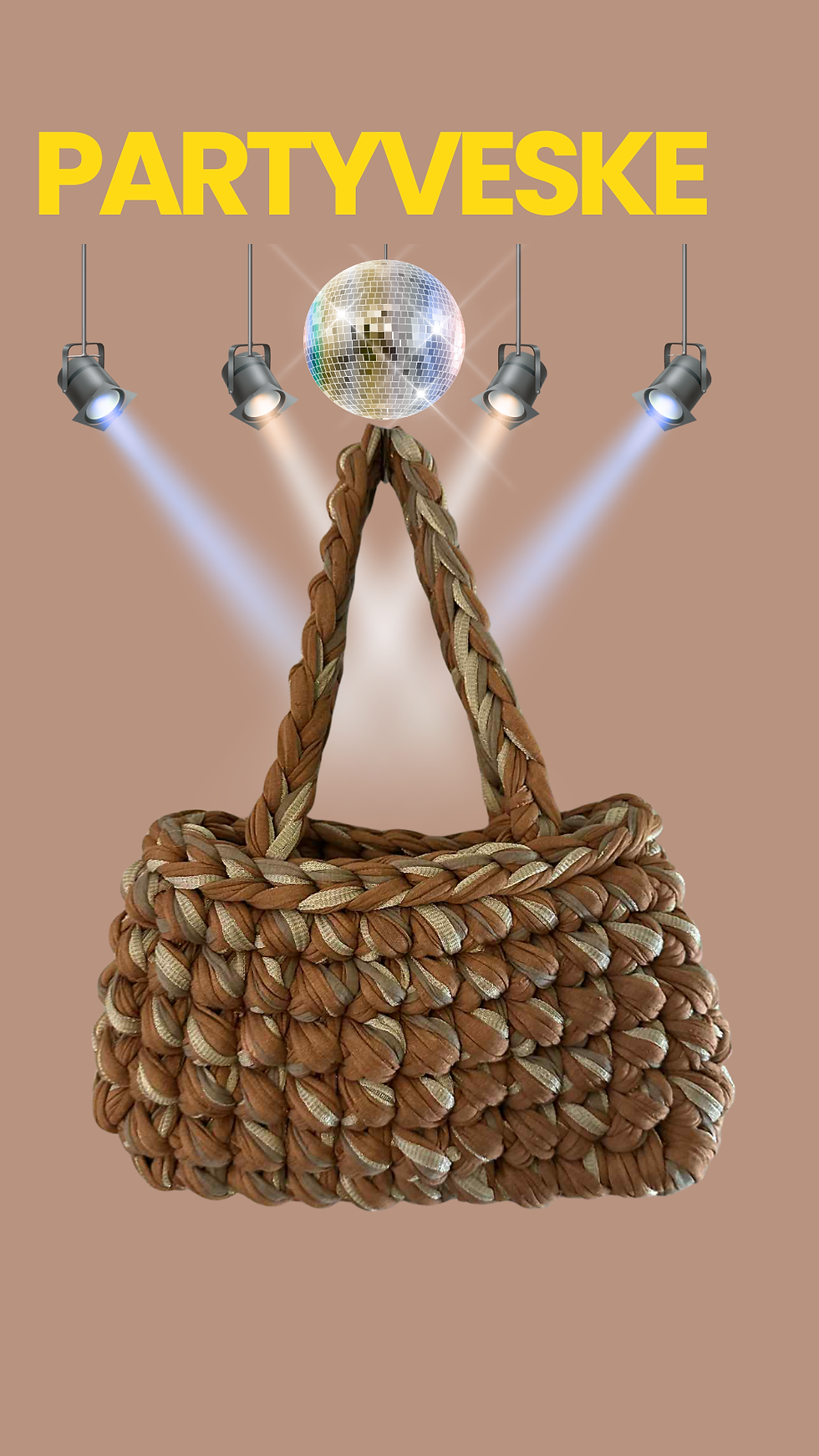 Miniatyrbilde: Partyveske brun (ferdiglaget)