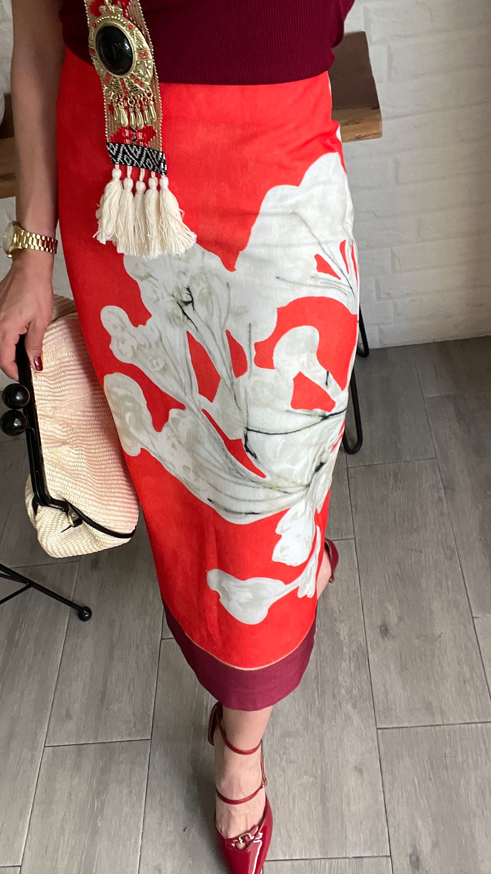 Miniatura: Falda midi SILVERMA estampada 