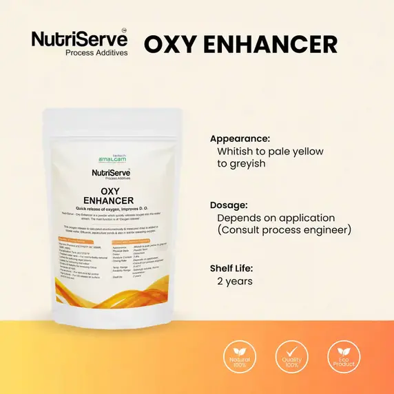 NutriServe Oxy Enhancer dosage shelf life appearance wastewater oxygen additive for ETP STP aeration system