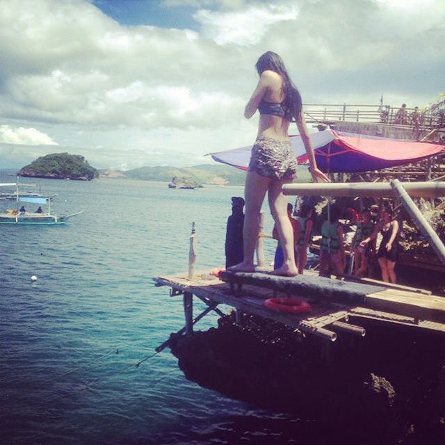 Cliff Diving at Magic Island