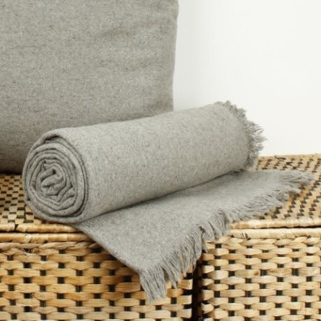 Thumbnail: THIN WOOL BLANKET - PLAIN
