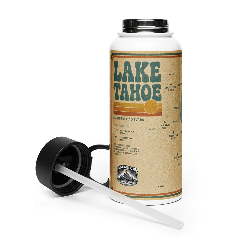 Thumbnail: RYP Vintage Stainless steel water bottle with a straw lid