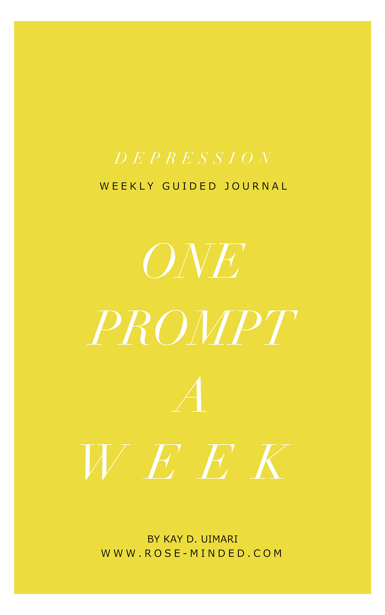 Journal Guide- Depression