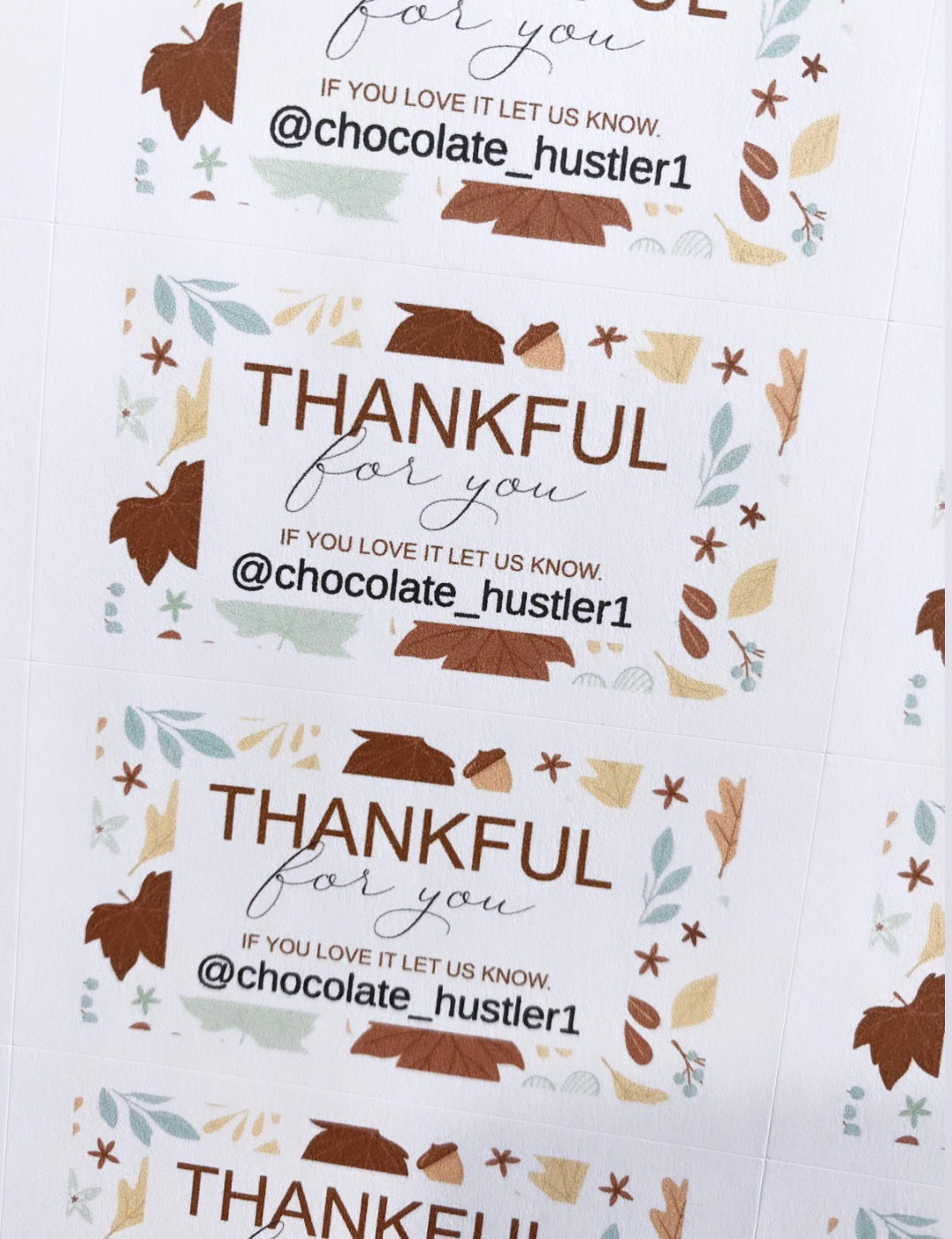 Thankful for you (leaves)