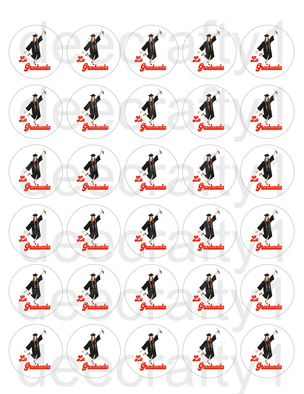 La Graduada 1.5" Edible