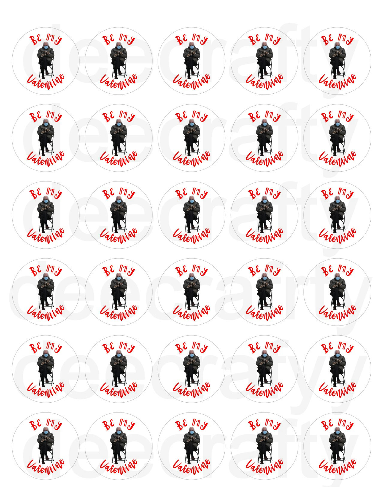 Bernie Vday edible 1.5”