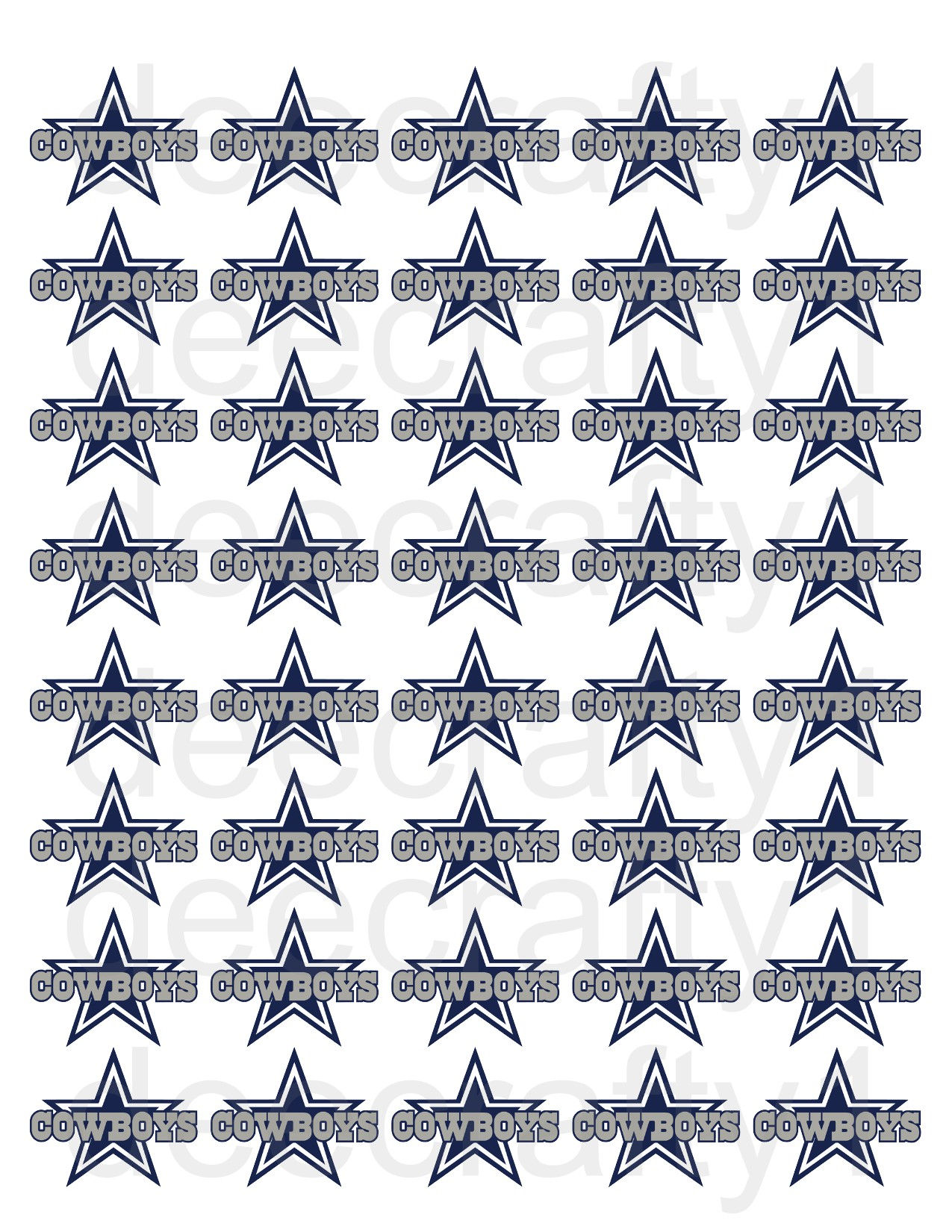 Dallas Cowboys Logo Edibles