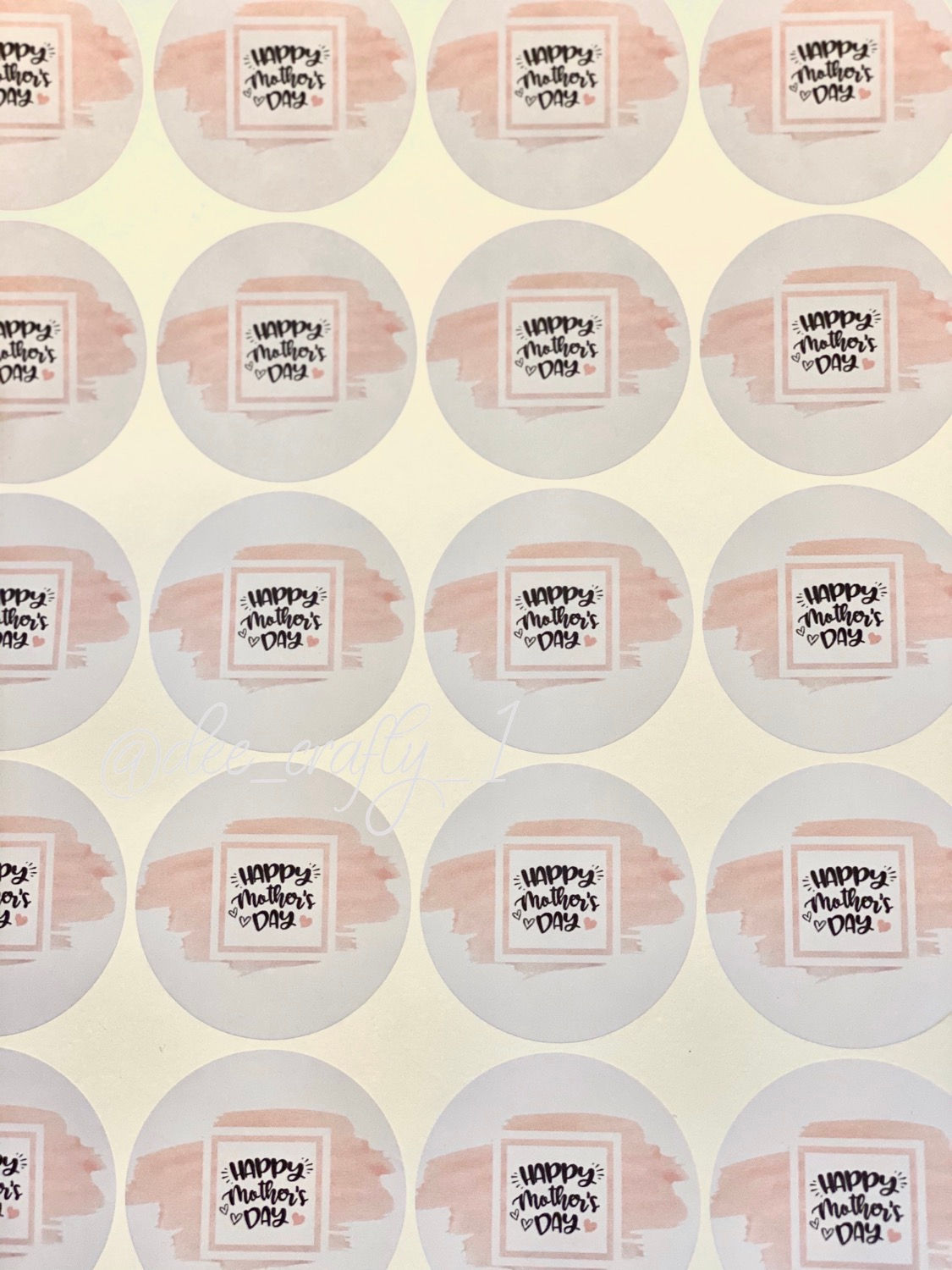 Happy Mother’s Day (pink paint)