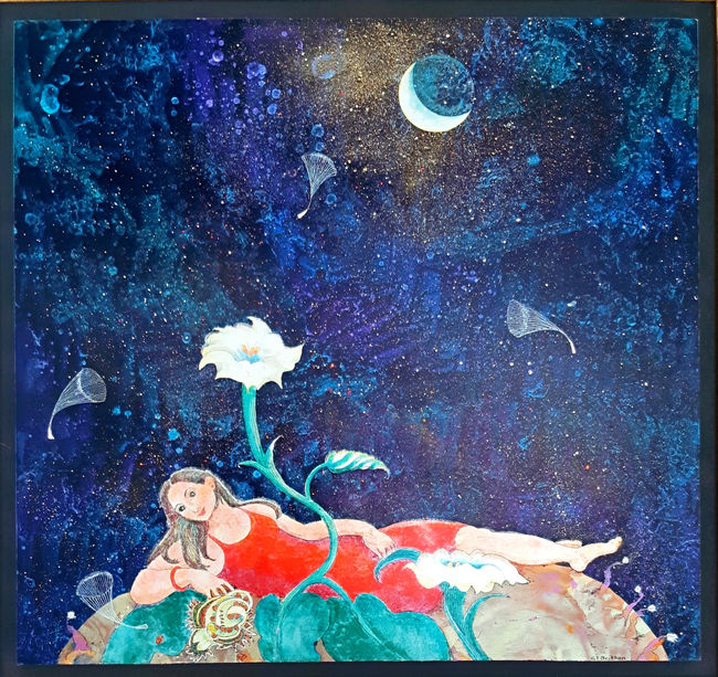 Cora Brittan art painting earth mother woman