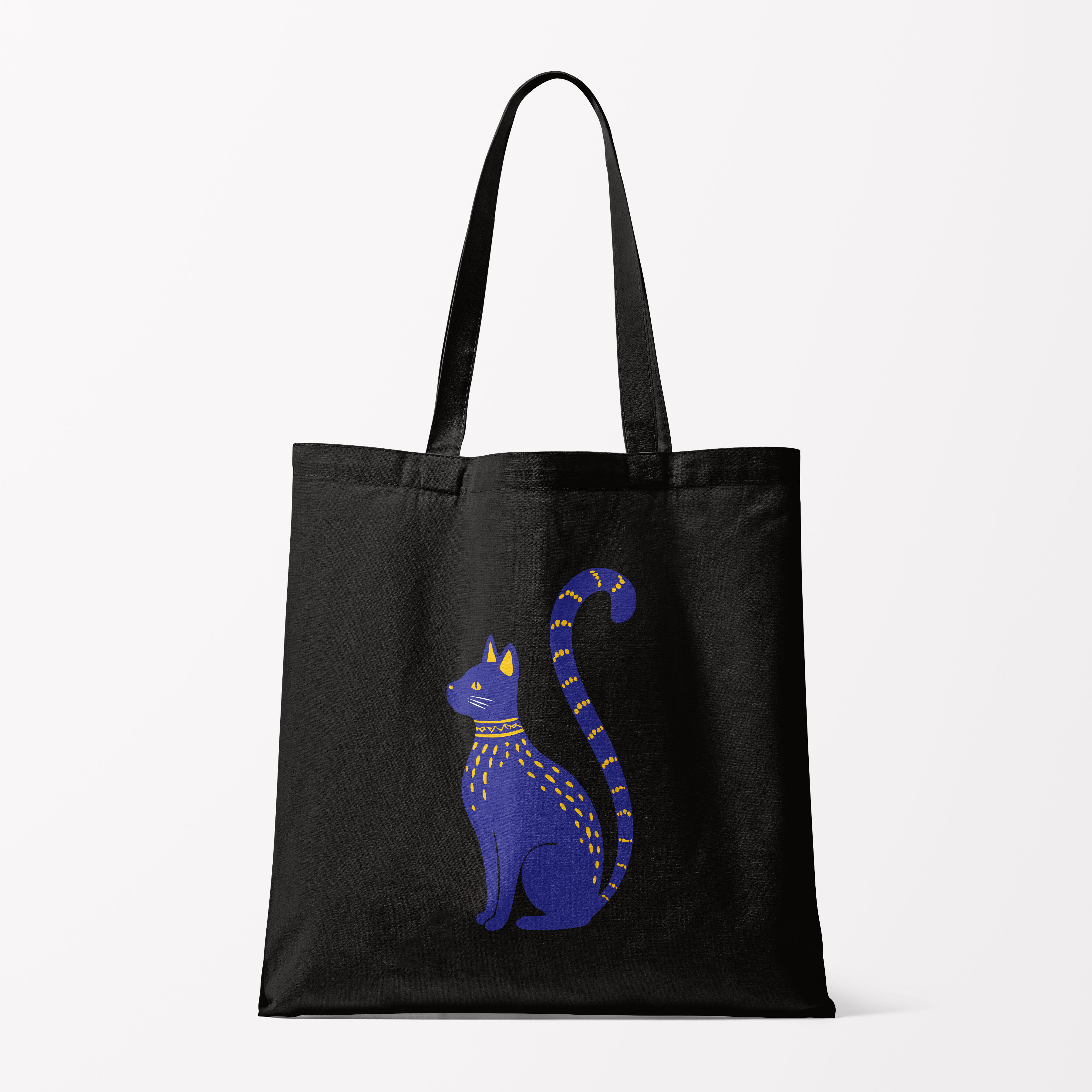 Enigmatic Blue Cat With Yellow Spots