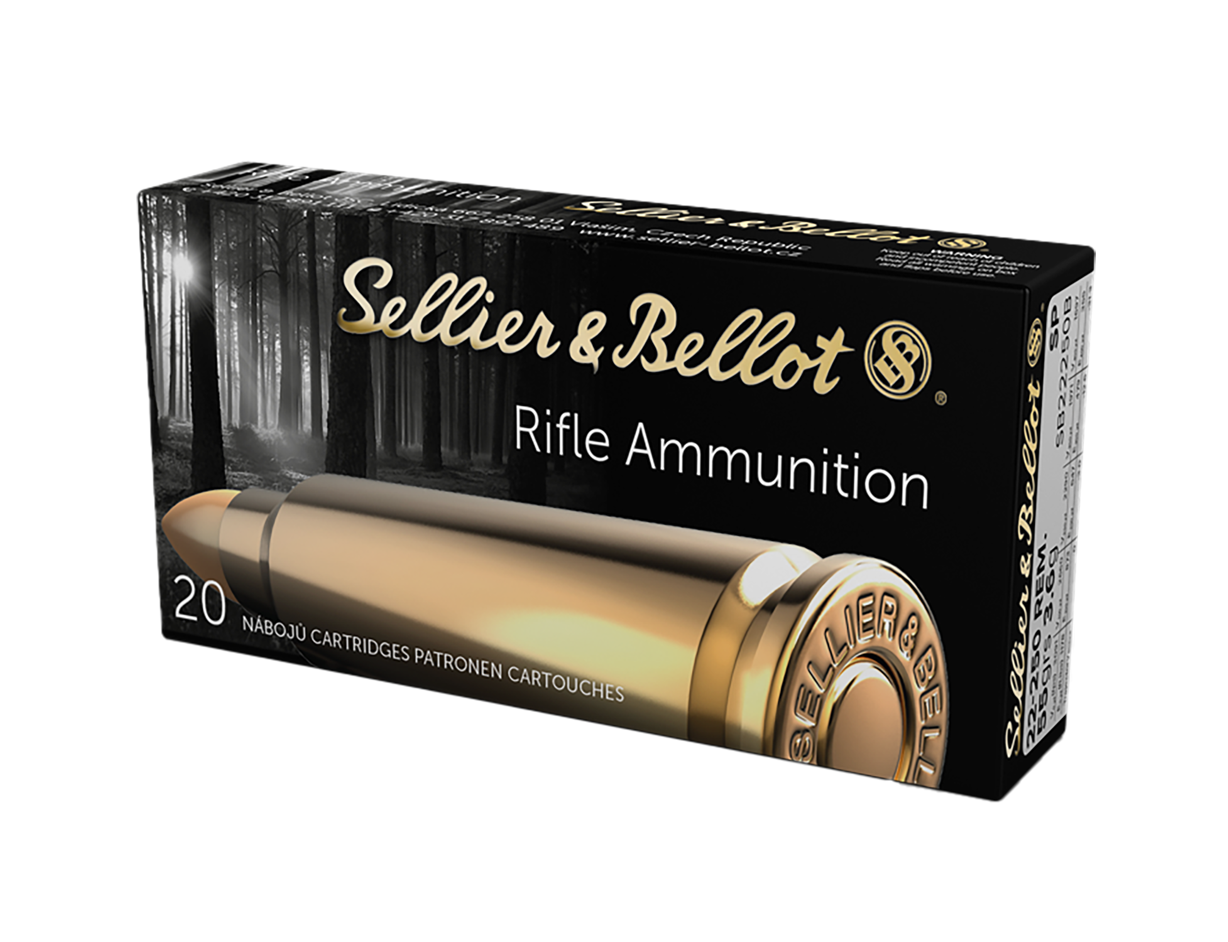 Sellier & Bellot Rifle 22-250Rem 55grSP