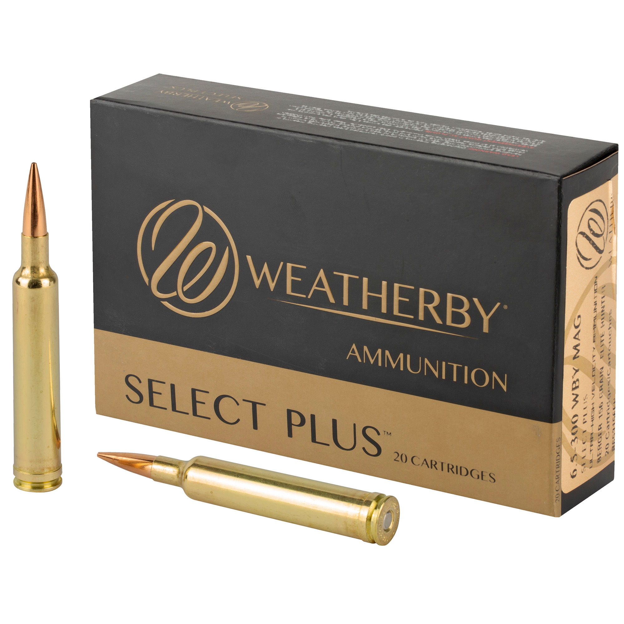 Weatherby R653156EH Select 6.5-300WthbyMag 156gr Berger