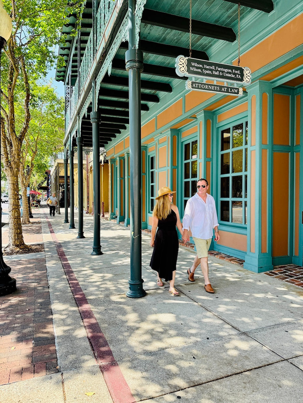 Strolling along Palafox Street