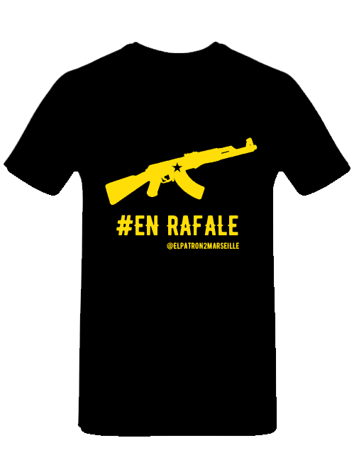 Thumbnail: T-SHIRT NOIR #EN RAFALE