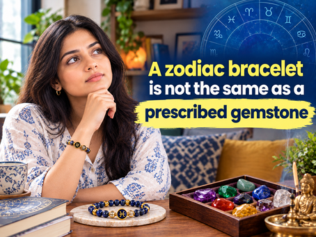 A zodiac bracelet is not the same as a prescribed gemstone: Know the difference
