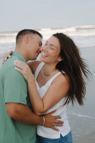 summer engagement on the coast 