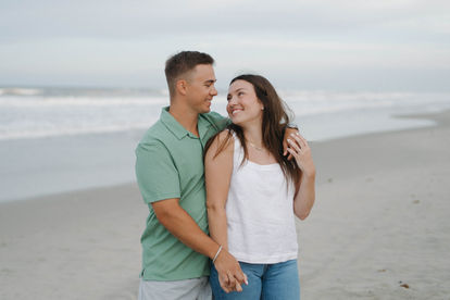 couple engagement in OBX