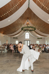 bride and groom first dance