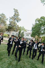 groomsmen at raleigh spring wedding