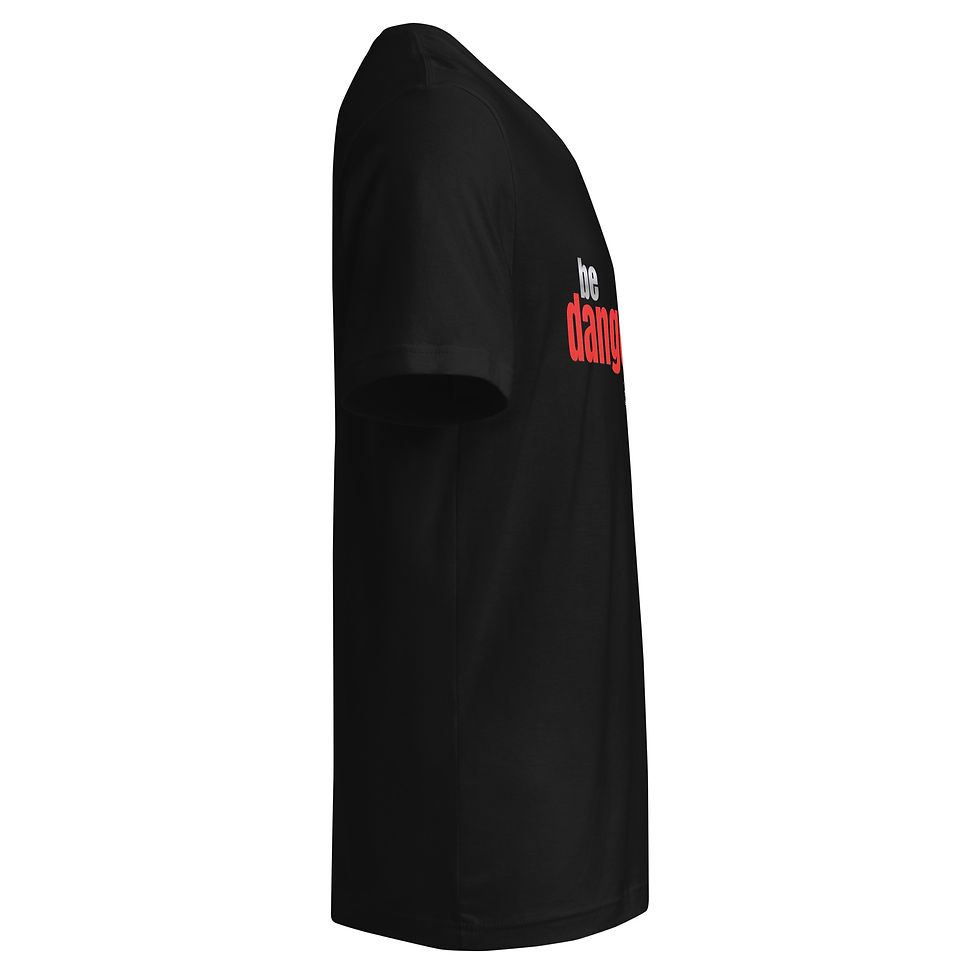 Thumbnail: be dangerous Unisex Short Sleeve V-Neck T-Shirt