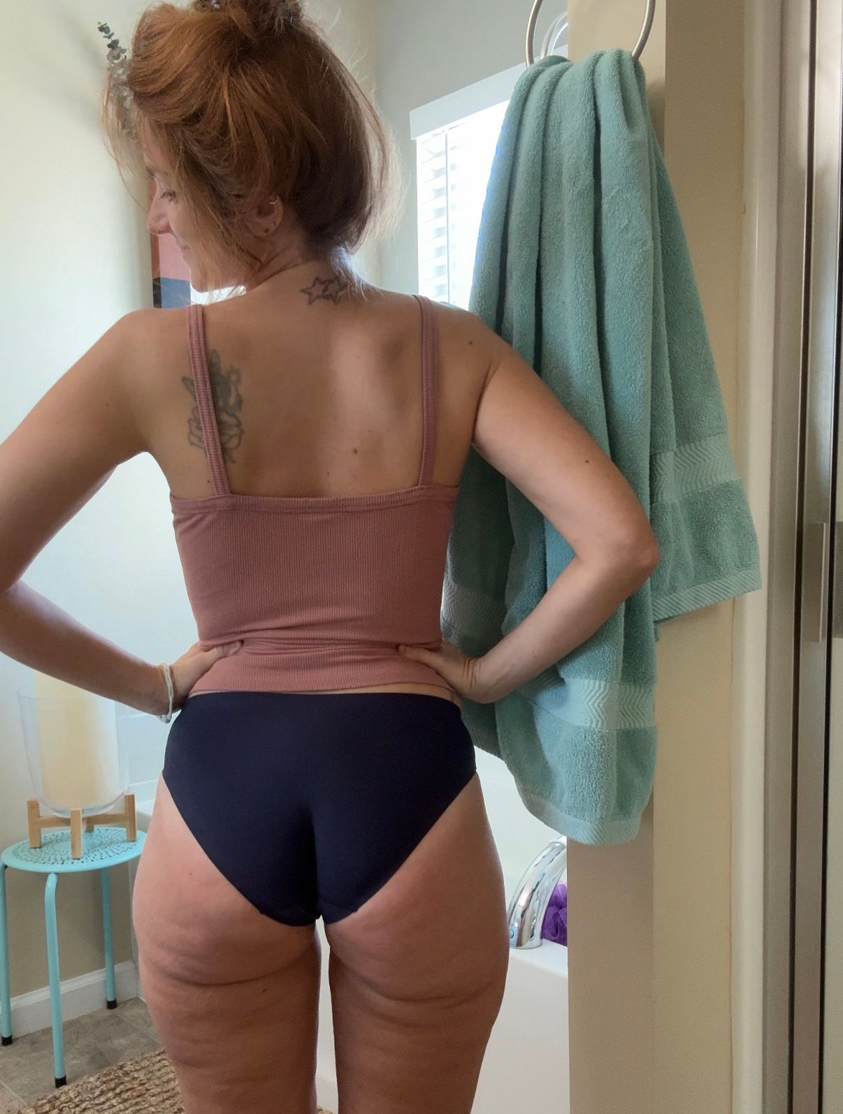 Dark Blue Satin Full Back
