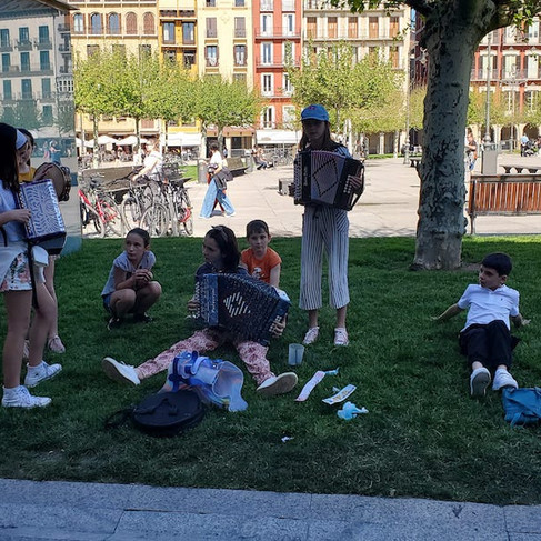 Buskers, San Fermin, Pamplona