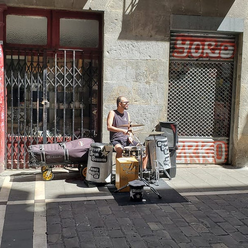 Busker, San Fermin, Pamplona