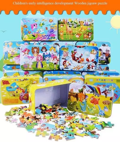 Hình thu nhỏ: Bộ tranh ghép hình 60 miếng cho bé