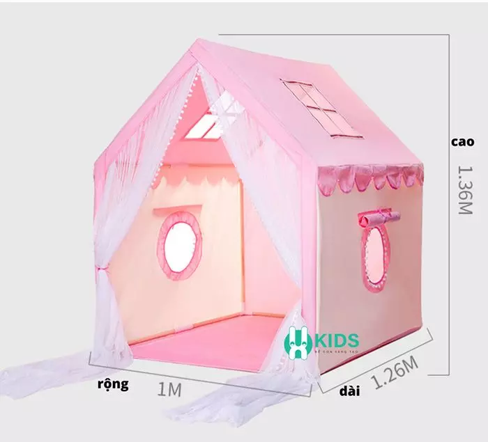 Hình thu nhỏ: Lều công chúa hình chữ nhật