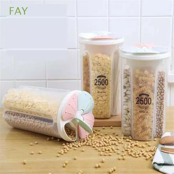 Hình thu nhỏ: HỘP ĐỰNG NGŨ CỐC CHIA NGĂN 2.5L (2,3,4 ngăn)