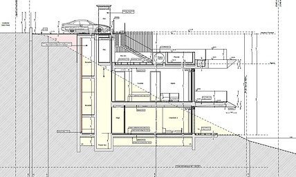 coupe transversale villa