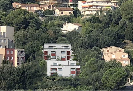 Vue d'ensemble logement collectif